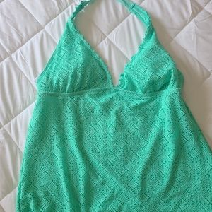 Bathing suit two piece aqua 14/16